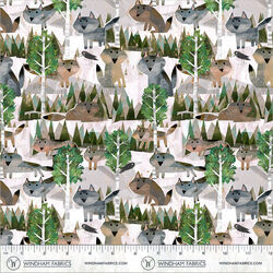 Wild Wolves in White Forest