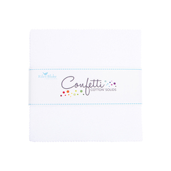 Confetti Cotton 5" Square Pack in Bright White
