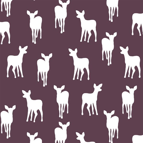 Fawn Silhouette in Raisin