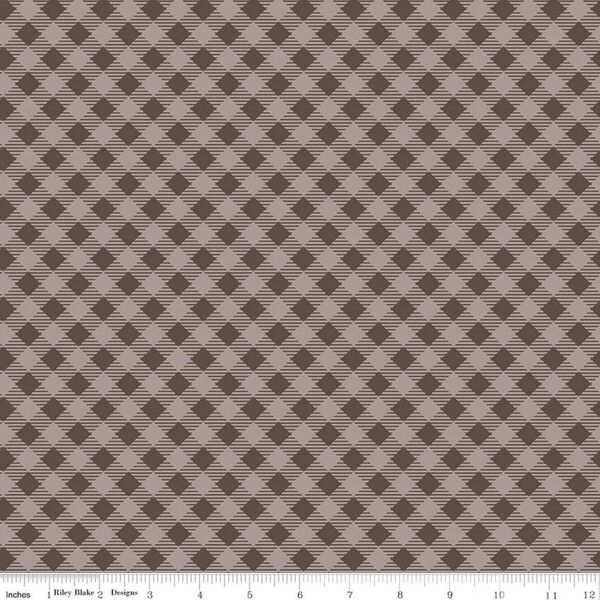 Gingham in Raisin