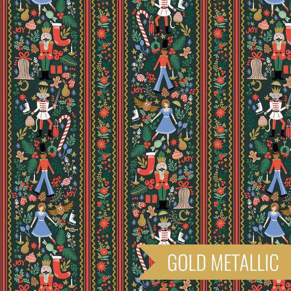 Nutcracker March in Evergreen Metallic