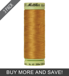 Palomino (9240-1130) - Silk Finish Cotton 60wt - 220 Yards (3 Pack)