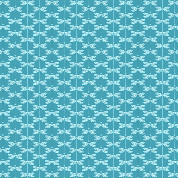 Garden Dragonfly in Tropical Blue