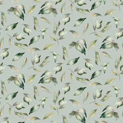 Scattered Leaves in Moss