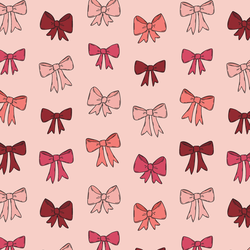 Ribbon Bows in Petal Pink