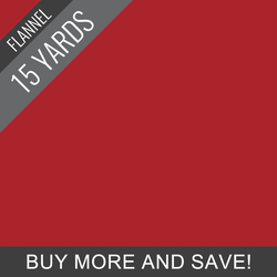 Flannel Solid in Ruby - 15 Yard Bolt