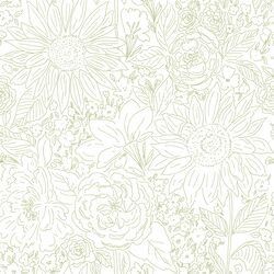 Paperie in Laurel Green on White
