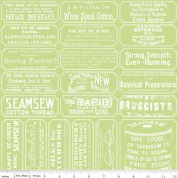 Sewing Labels in Green