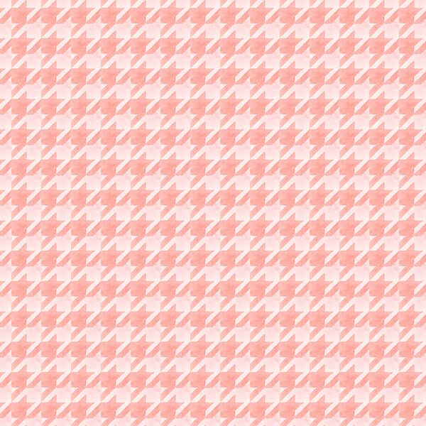 Painted Houndstooth in Peaceful Peach