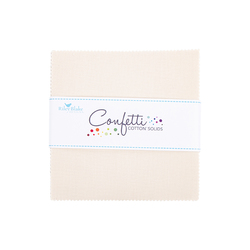 Confetti Cotton 5" Square Pack in Ivory