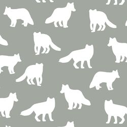 Fox Silhouette in Sage