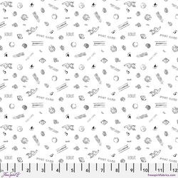 Cancellation Stamps in White