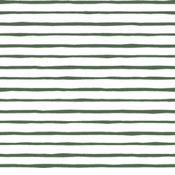 Artisan Stripe in Kale on White