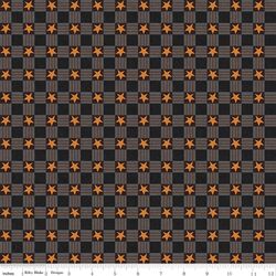 Star Plaid in Black