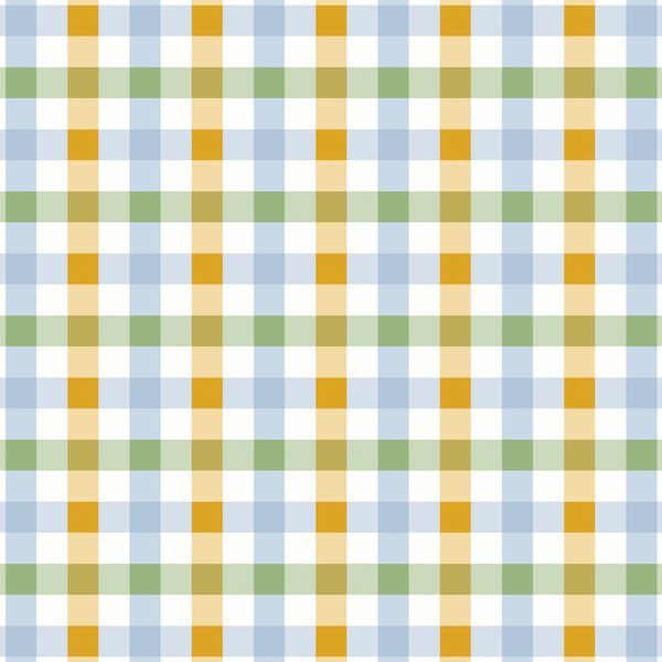 Spring Gingham in Daffodil Garden