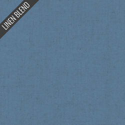 Linen Blend Solid in Vintage Denim