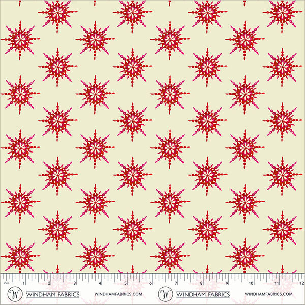 Starburst in Cream Red