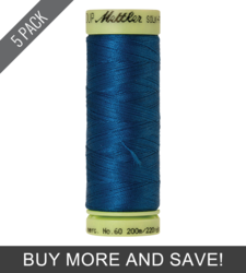 Colonial Blue (9240-0024) - Silk Finish Cotton 60wt - 220 Yards (5 Pack)