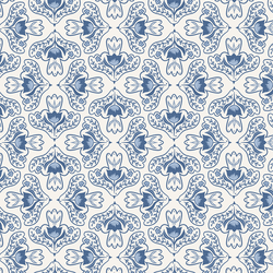 Flutter and Bloom in Soft Midnight Blue