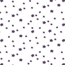 Star Light in Aubergine on White