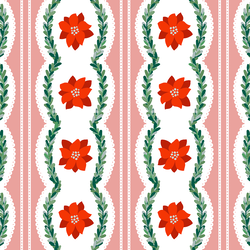 Holiday Ribbon in Poinsettia Pink