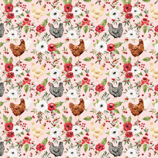 Little Festive Chickens in Pink