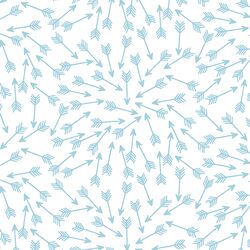 Arrows in Robins Egg on White