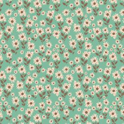 Daisy Field in Teal