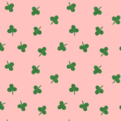 Scattered Clover in Pink Carnation