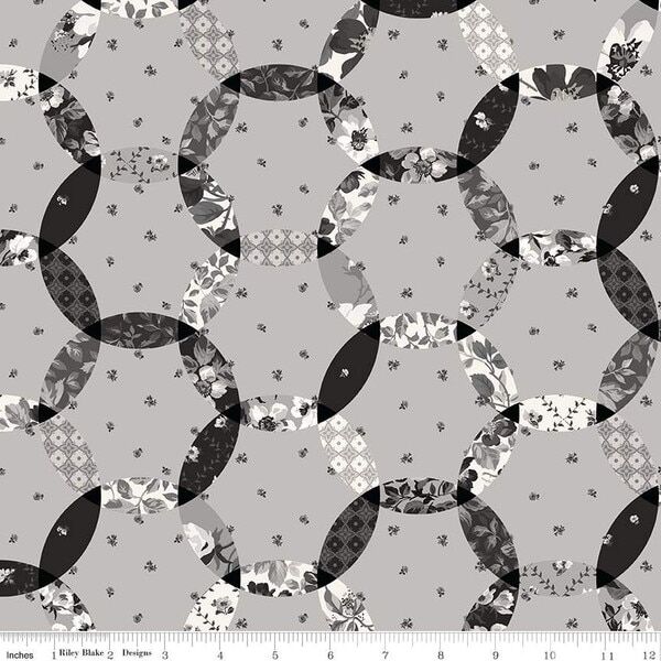 Ink and Ivory Cheater Print in Gray