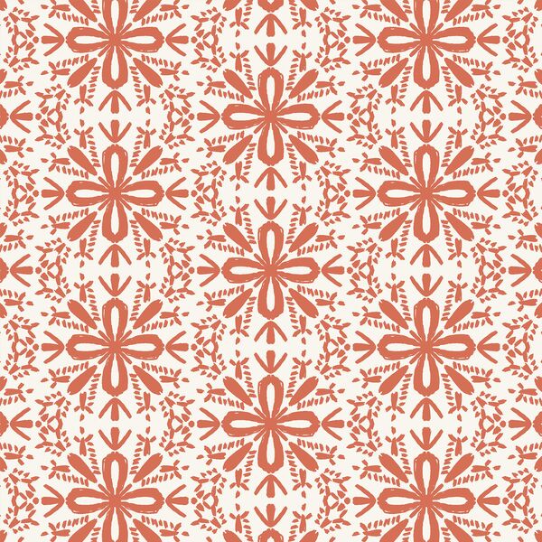 Little Snowflakes in Candy Cane on Ivory