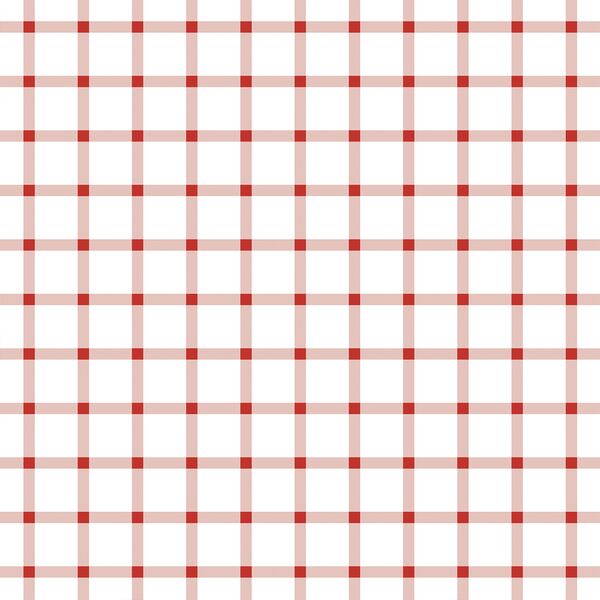 Liberty Gingham in Firecracker Red on White