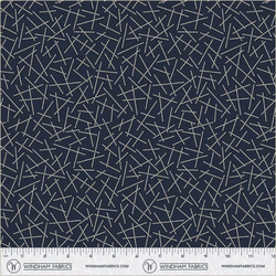 Dancing Dashes in Indigo