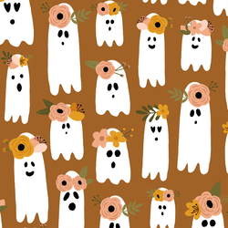 Large Garden Ghosts in Amber Brown