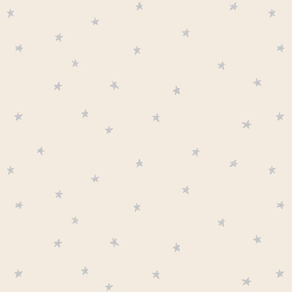 Celestial Stars in Lunar Gray on Egret