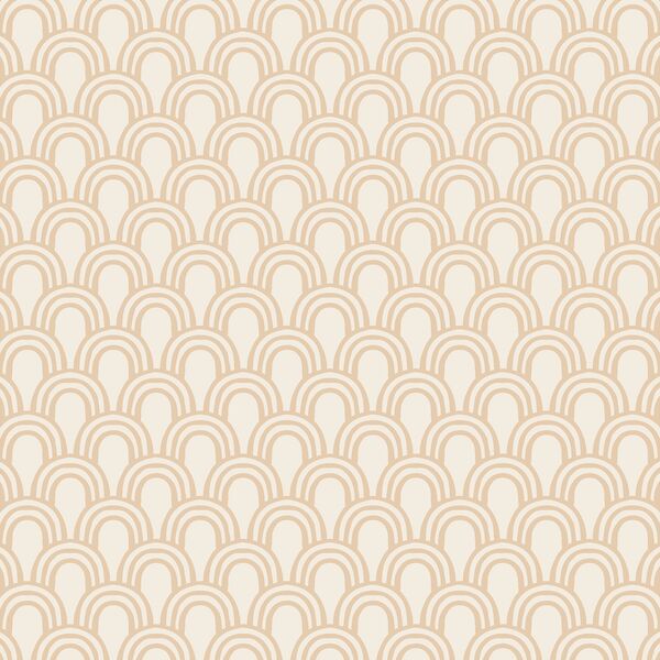 Happy Rainbows in Sandy Beige