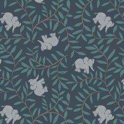 Elephant Garden in Navy