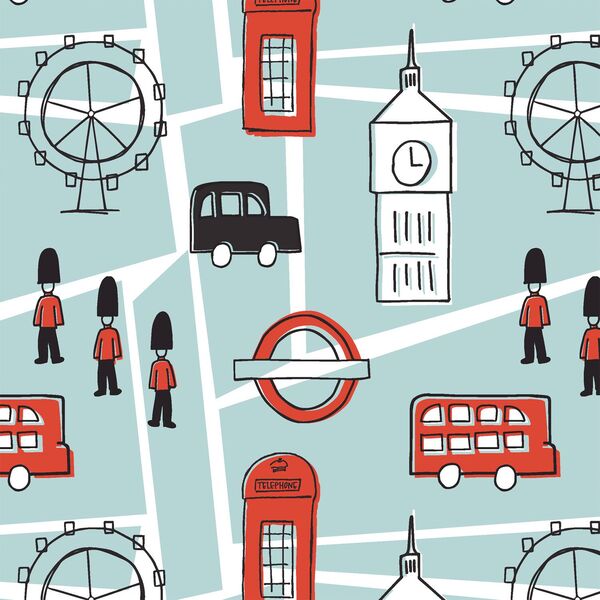 A Day in London in Mist