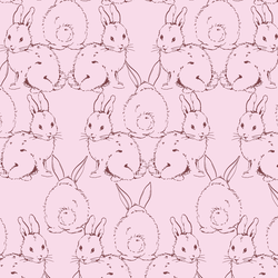 Bunnies in Lilac