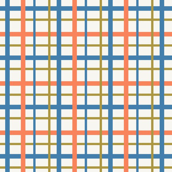 Plaid in True Blue