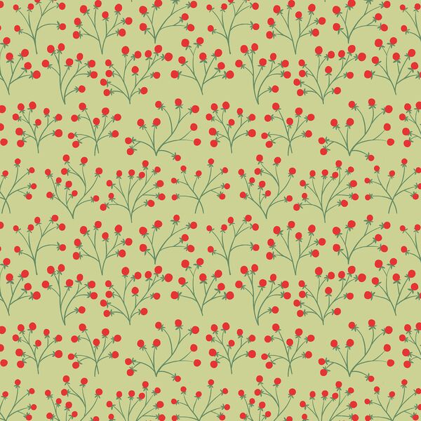 Winter Berry in Mistletoe Green