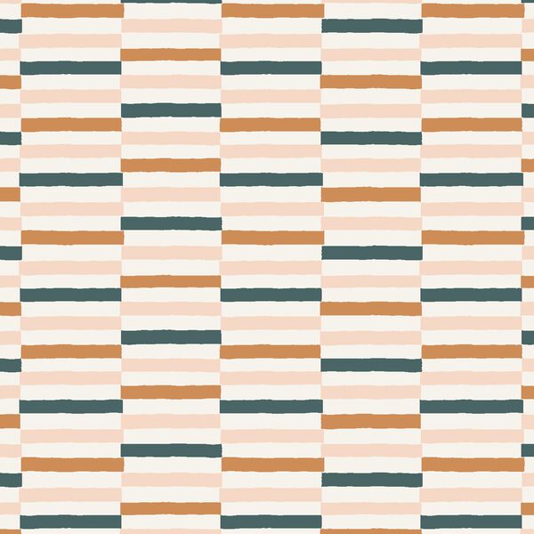 Wide Checker Stripe in Sunset