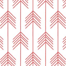 Vanes in Poppy on White