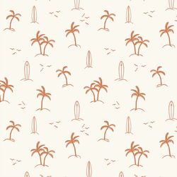 Palm Beach in Caramel on Cream