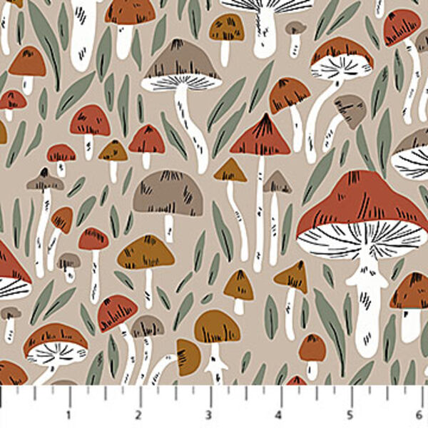 Mushrooms in Taupe
