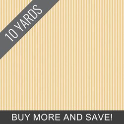 1/8" Stripe in Honey on Ivory - 10 Yard Bolt