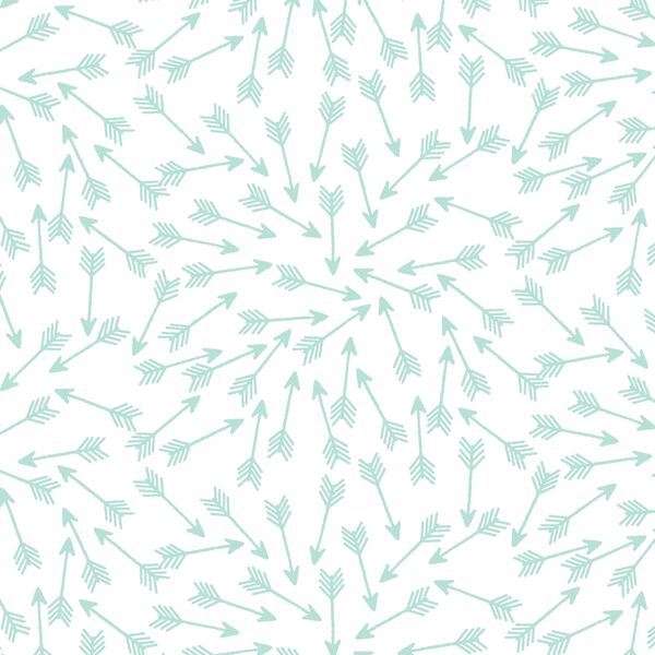 Arrows in Aloe on White