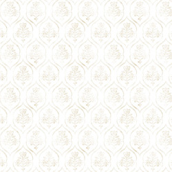 Floral Stamp in Cream