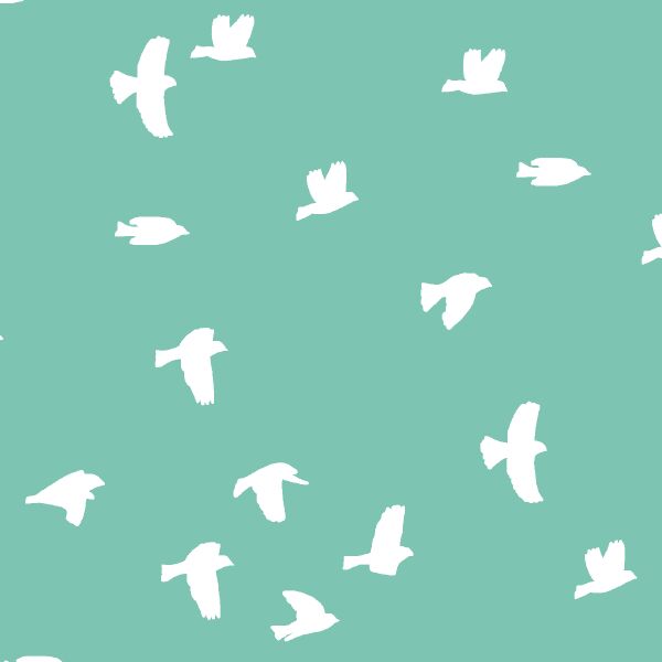 Flock Silhouette in Succulent