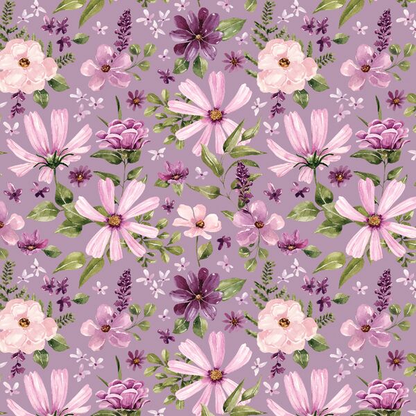 Meadow Florals in Lilac